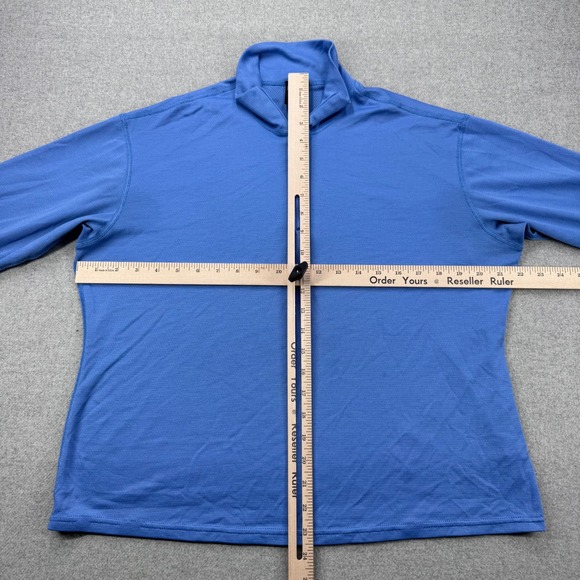 Vintage Patagonia Capilene 1/4 Zip Pullover Womens L Blue Base Layer Made In USA - Picture 11 of 16